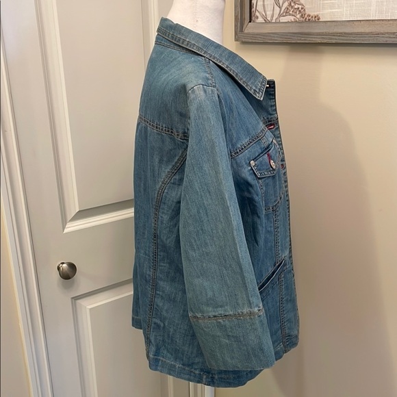 Motto Blue Jean Jacket Relaxed Fit Medium EUC - Picture 5 of 12
